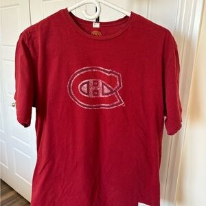 Men's Red Montreal Canadians Shirt